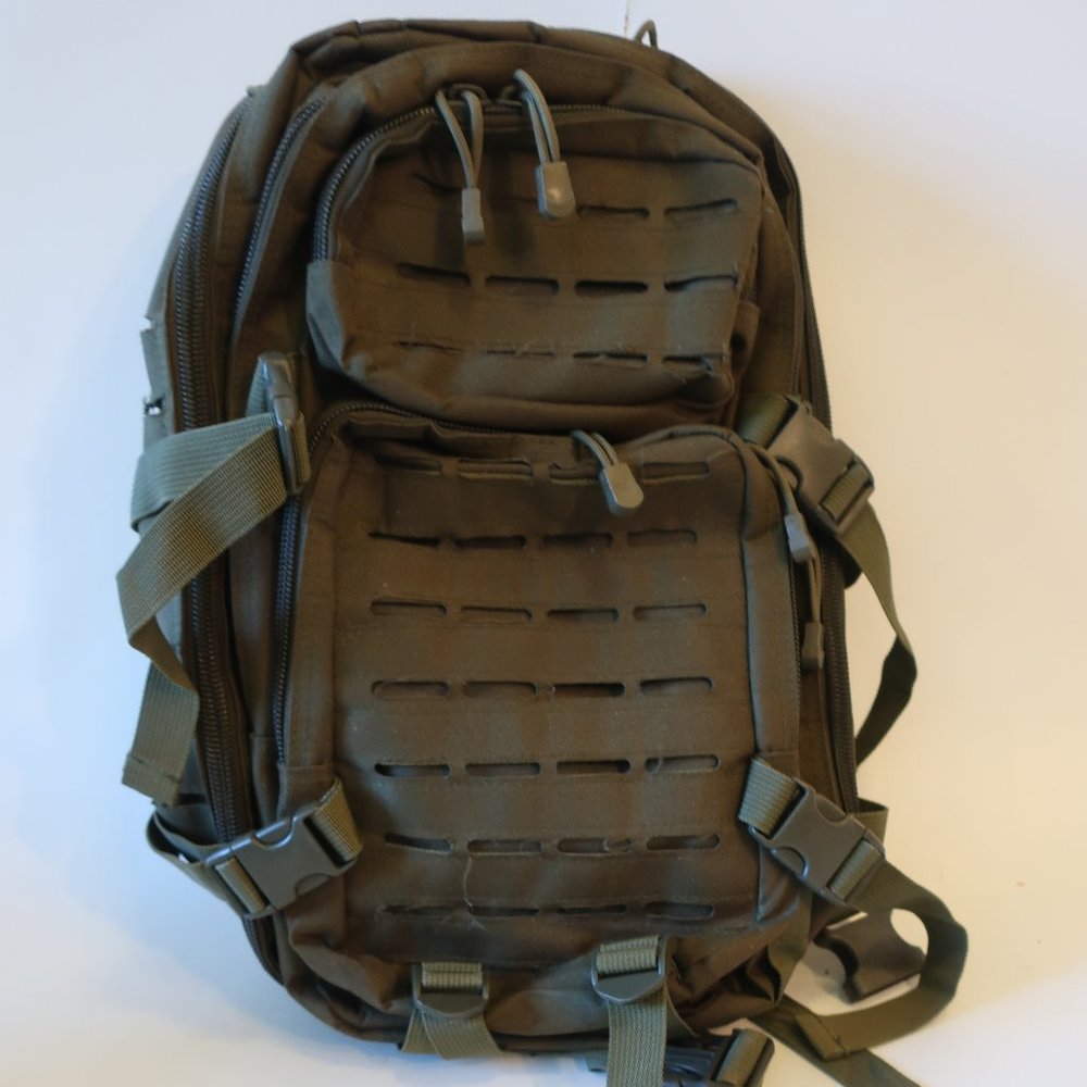 Unisex MFH Army Green Camera Backpack Bag *